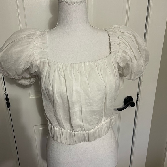 NWOT Frame women’s white crop top … Smoke free home - Picture 1 of 3